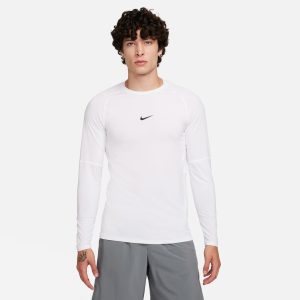 Nike Pro LS  (Blanc)