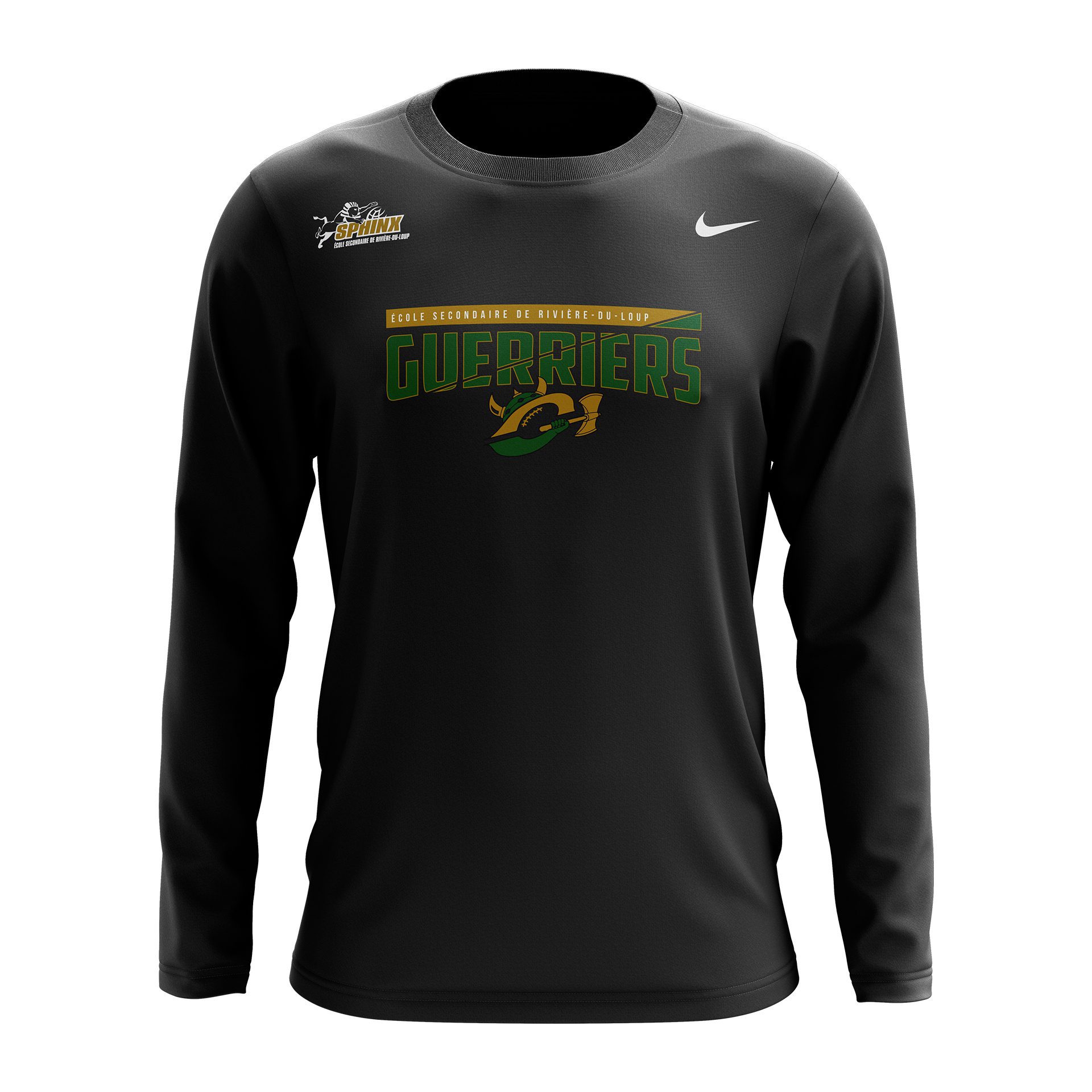 Nike Tshirt Dri-Fit Manche Longue (Noir)