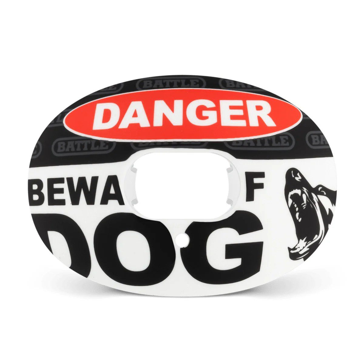 Battle Oxygen BEWARE OF DOG Mouthguard (Noir)