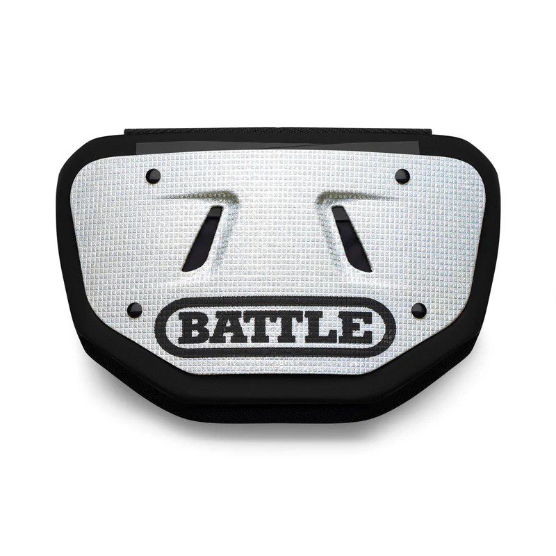 Battle Football Backplate 3D Diamonds (Argent)