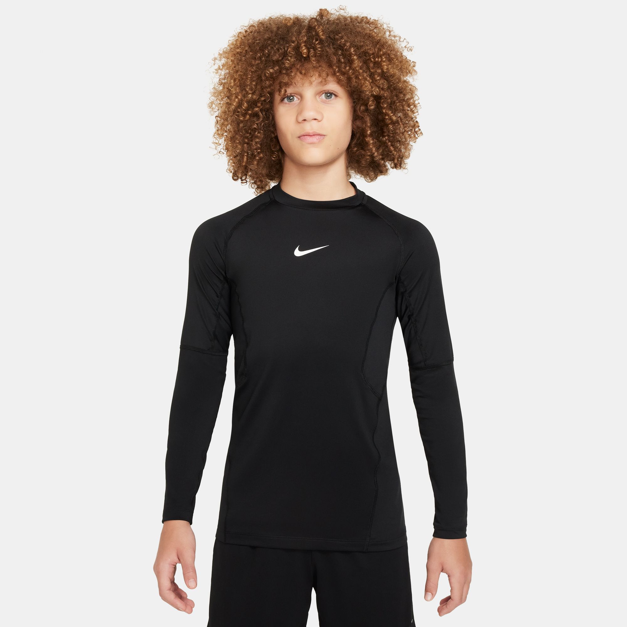 Nike Pro Boys Long Sleeve Shirt (Noir)