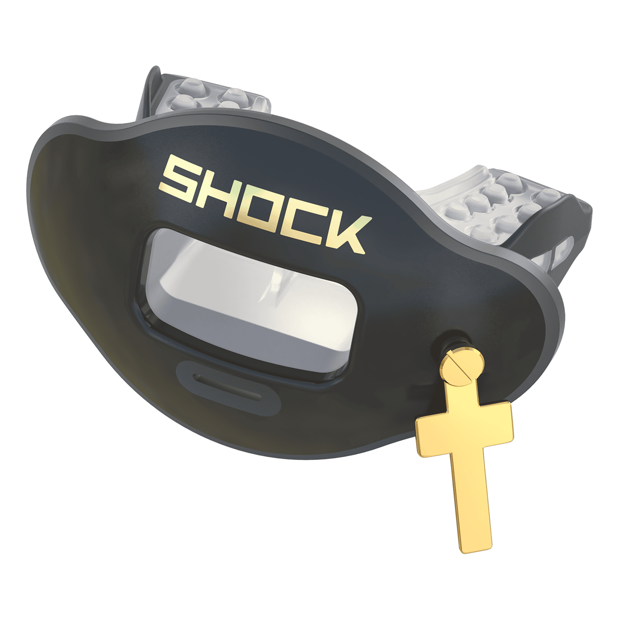 Shock Doctor Max Airflow 3D Jewels Gold Cross